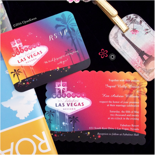 Las Vegas wedding invitations